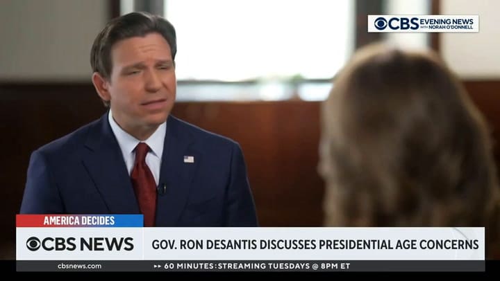 Ron DeSantis criticó la edad de Joe Biden y Donald Trump para ser presidentes de EE.UU.