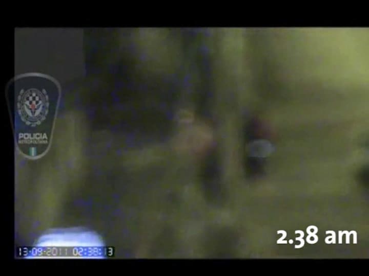 Los momentos previos al accidente (Gentileza Policía Metropolitana)