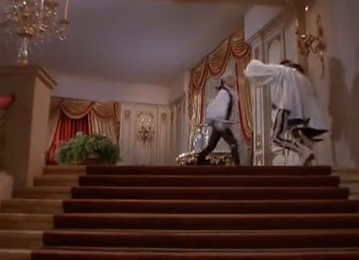 Britt Lomond fue doble de Mel Ferrer en el duelo de Scaramouche