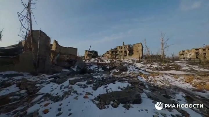 Así quedo devastada la ciudad de Bakhmut