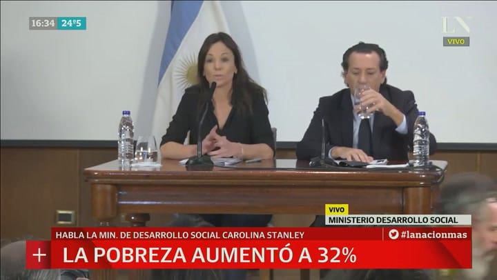 Carolina Stanley y Dante Sica hablaron de la cifra de pobreza