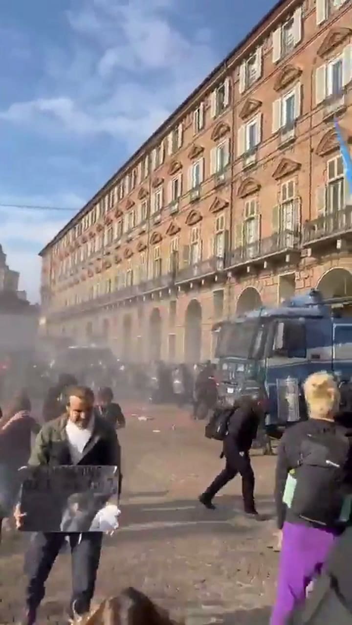 Protestas en Italia