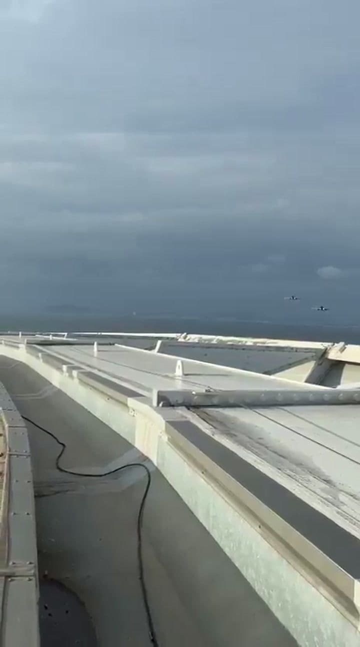 Otro de los ángulos del sobrevuelo