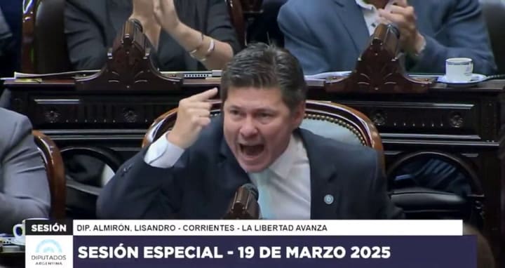 El desopilante momento del diputado Almirón
