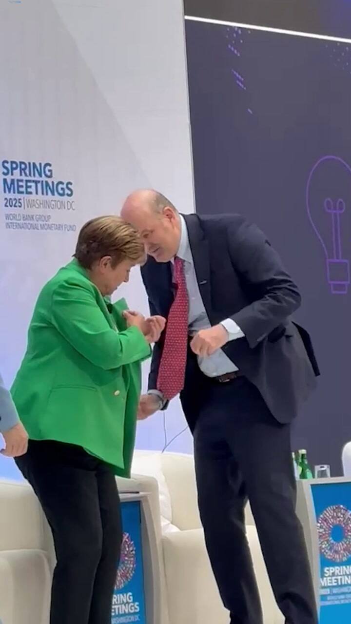 Fede Sturzenegger y Kristalina Georgieva