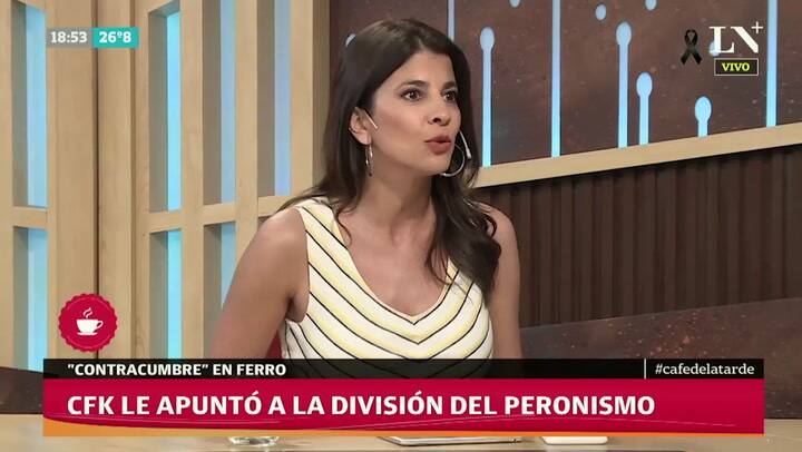 Cristina apuntó a la división del peronismo