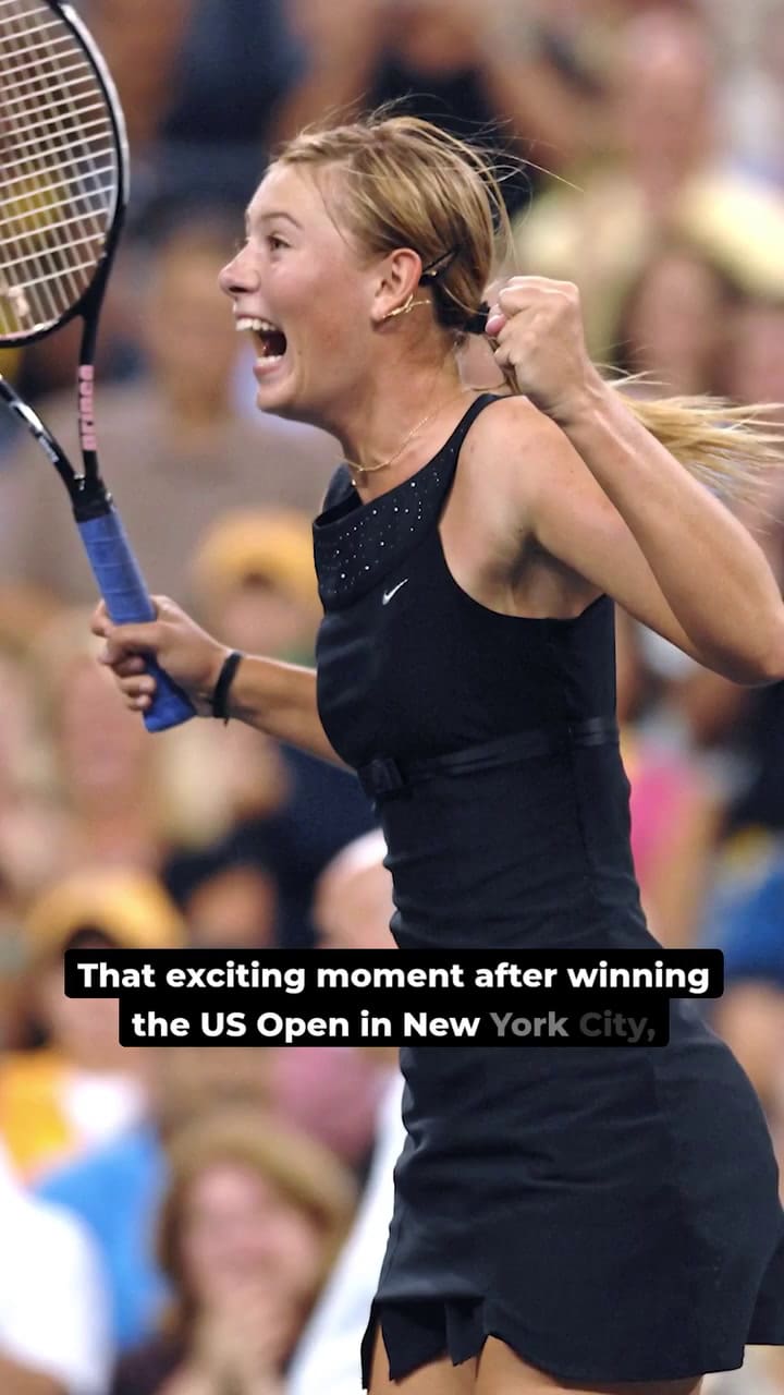 Sharapova recuerda su triunfo en el US Open