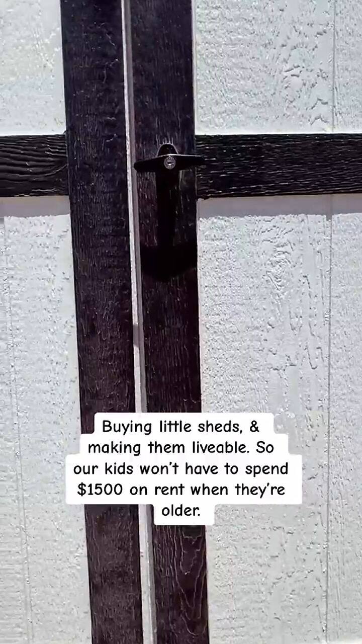 No quiere que sus hijos gasten dinero en alquileres y encontró una solución perfecta