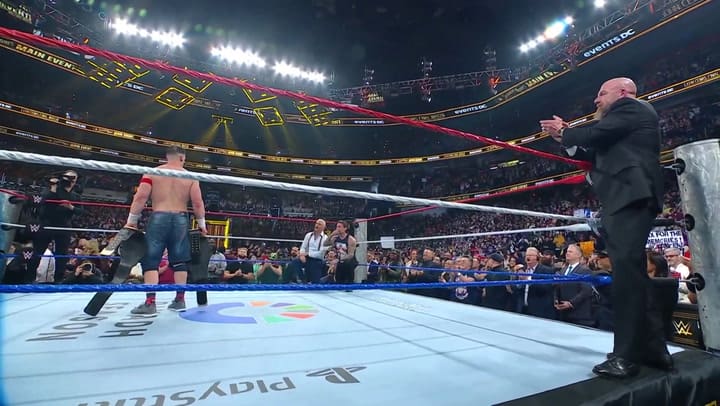 El homenaje de los campeones a John Cena en su última lucha en la WWE