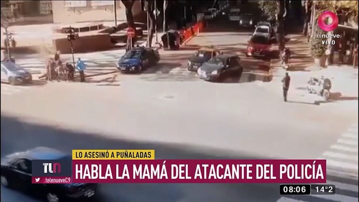 Habló la madre del atacante del policía - Fuente: elnueve