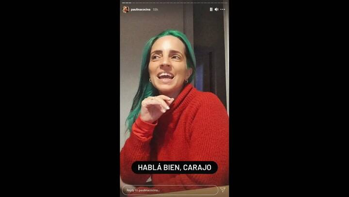 Paulina Cocina admitió que no tenía ganas de ser buena onda - Fuente: IG Stories