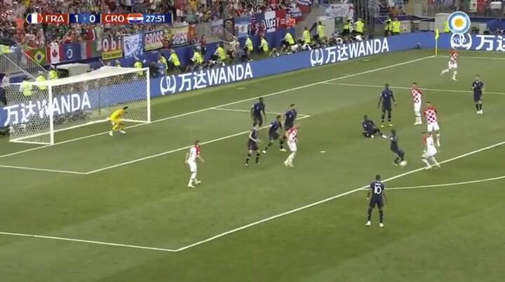 El golazo de Ivan Perisic que igualó el partido - Fuente: TV Pública