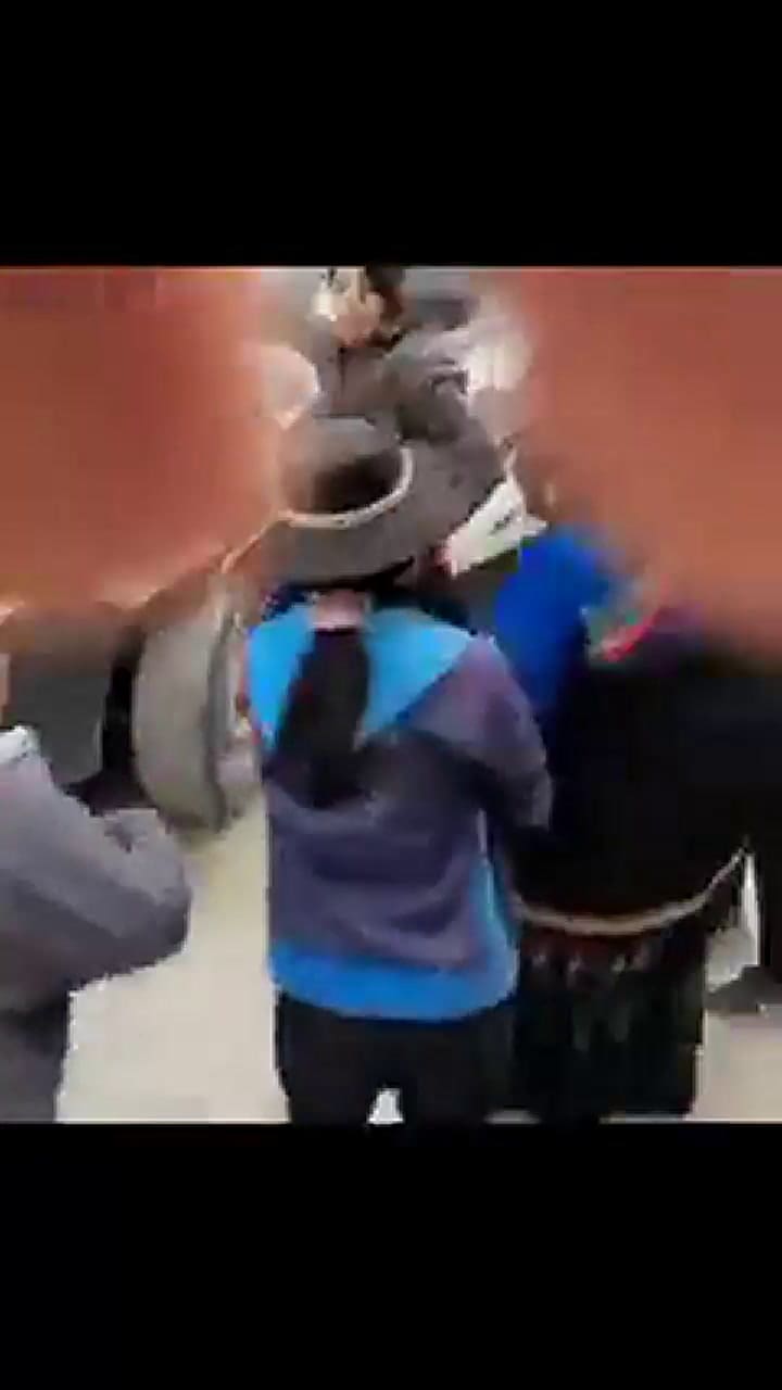 Enfrentamientos entre manifestantes y policías, el sábado, en Purmamarca, Jujuy