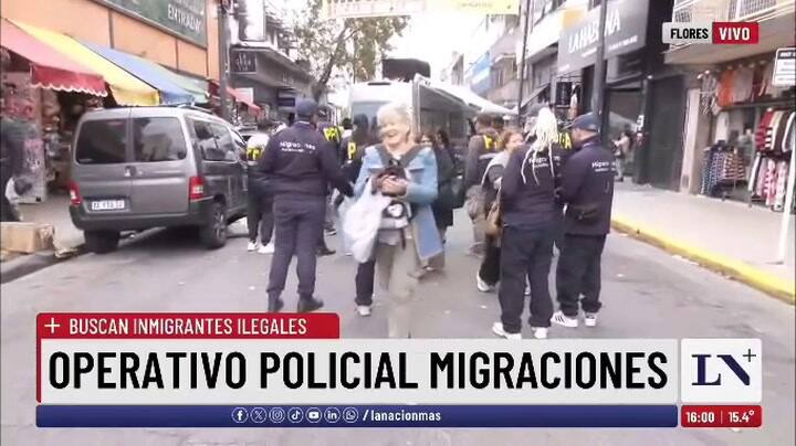 Fuerte operativo policial en Flores para detectar inmigrantes ilegales: un detenido por trata y tráfico de drogas
