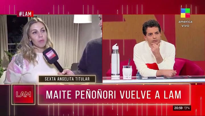 Antes de sumarse a LAM, Maite Peñoñori habló de su salida de Intrusos