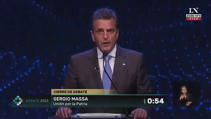 Sergio Massa: 'A la urna no vayas con bronca, andá con esperanza”