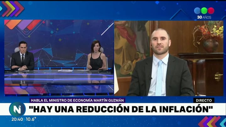 El cruce entre Martín Guzmán y Cristina Pérez: '¿Piensa vender sus dólares?' - Fuente: Telefe