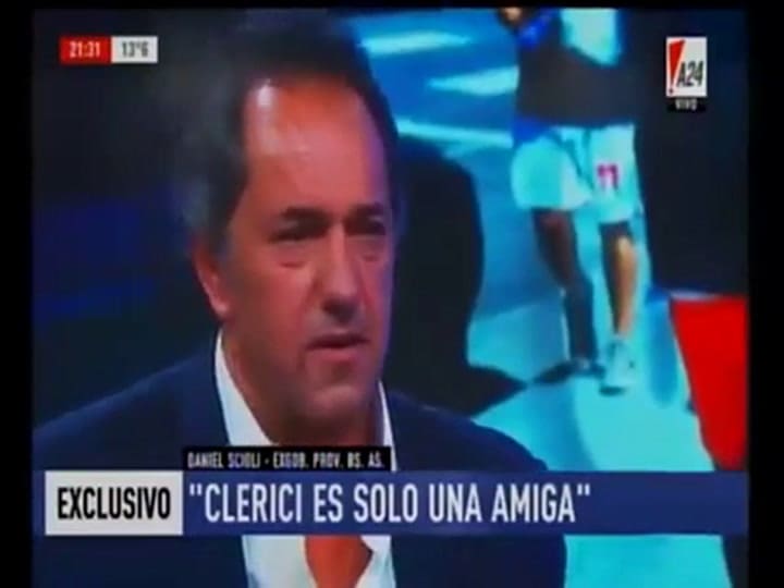 Daniel Scioli: 'Gisela esta embarazada'