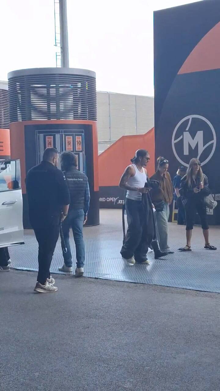 Tini Stoessel y Rodrigo De Paul se mostraron juntos en el Mutua Madrid Open