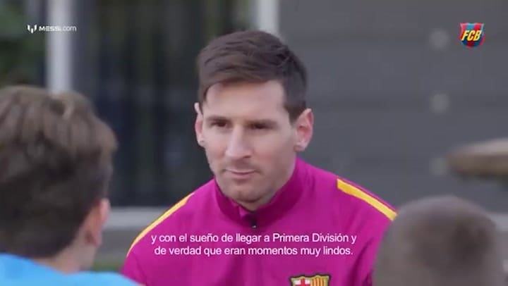 El mensaje de Messi a jugadores de La Masía