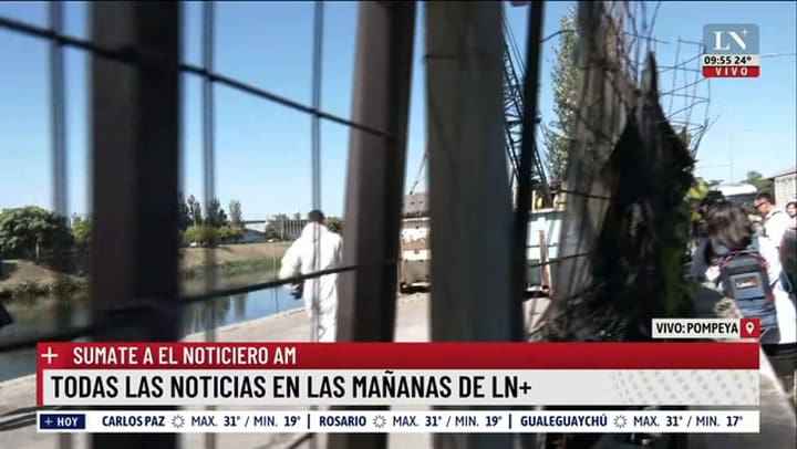 Encontraron un cuerpo en el riachuelo