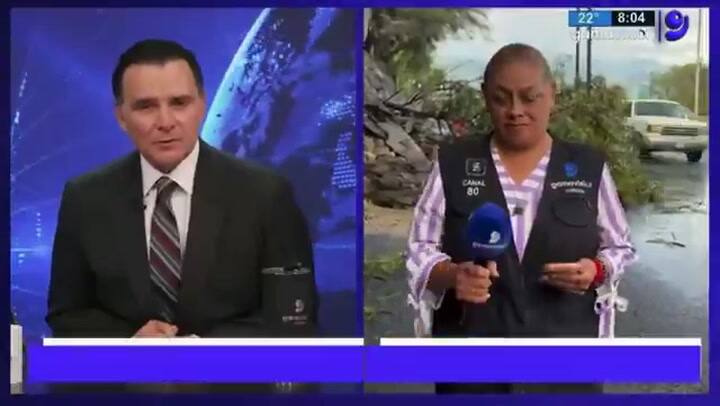 Una periodista y su camarógrafo fueron atropellados durante una transmisión en vivo en México