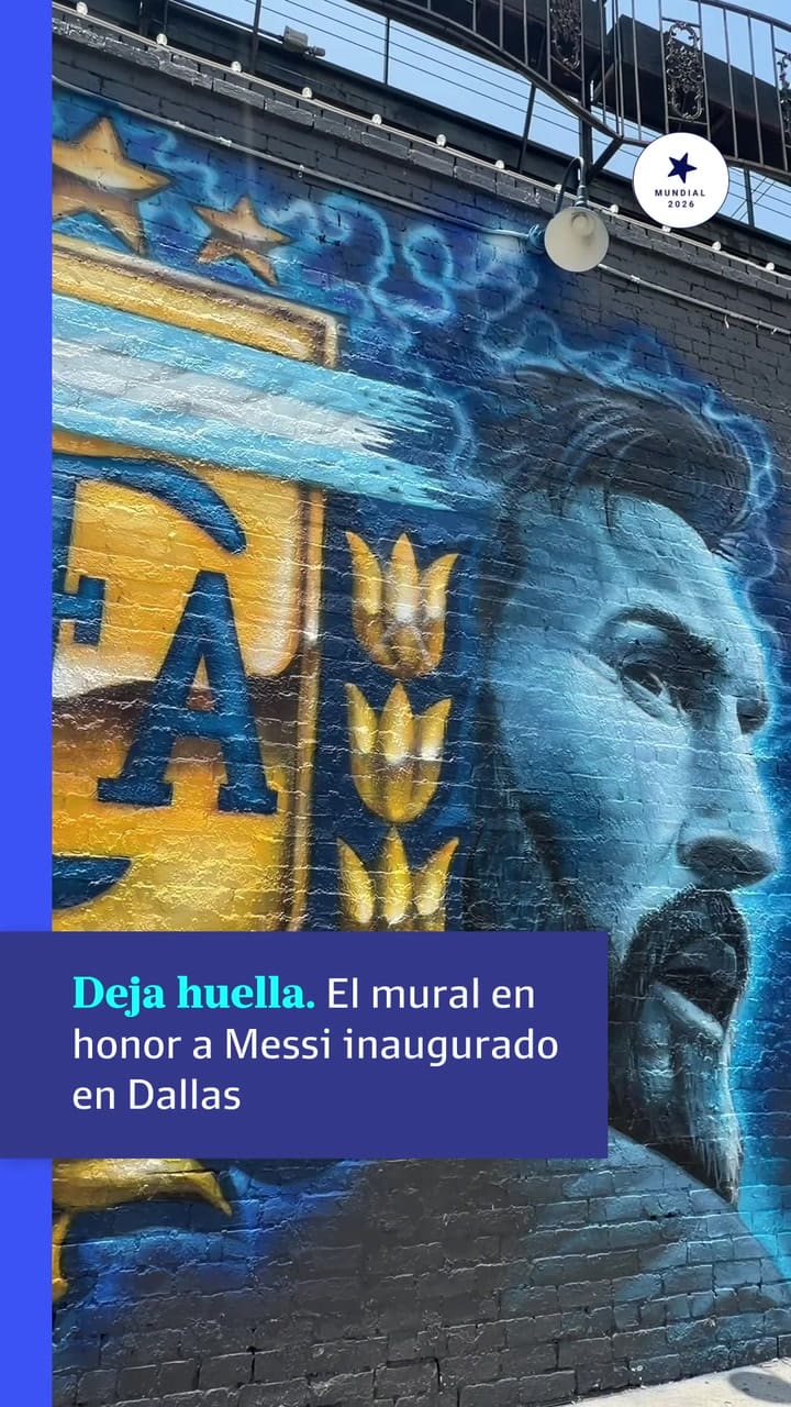 Nuevo mural para Messi, ahora en Dallas