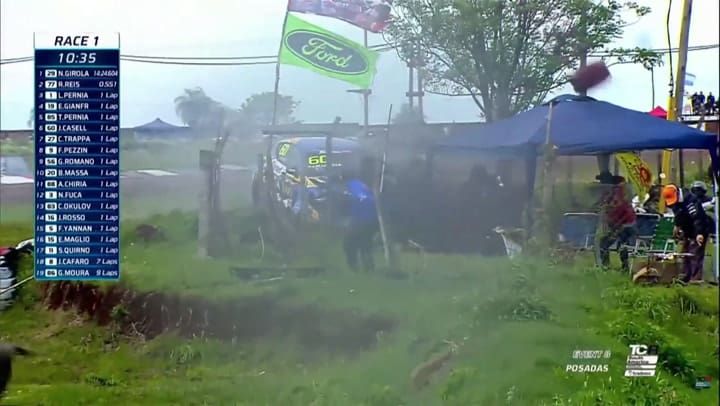 Accidente en el automovilismo: una persona herida