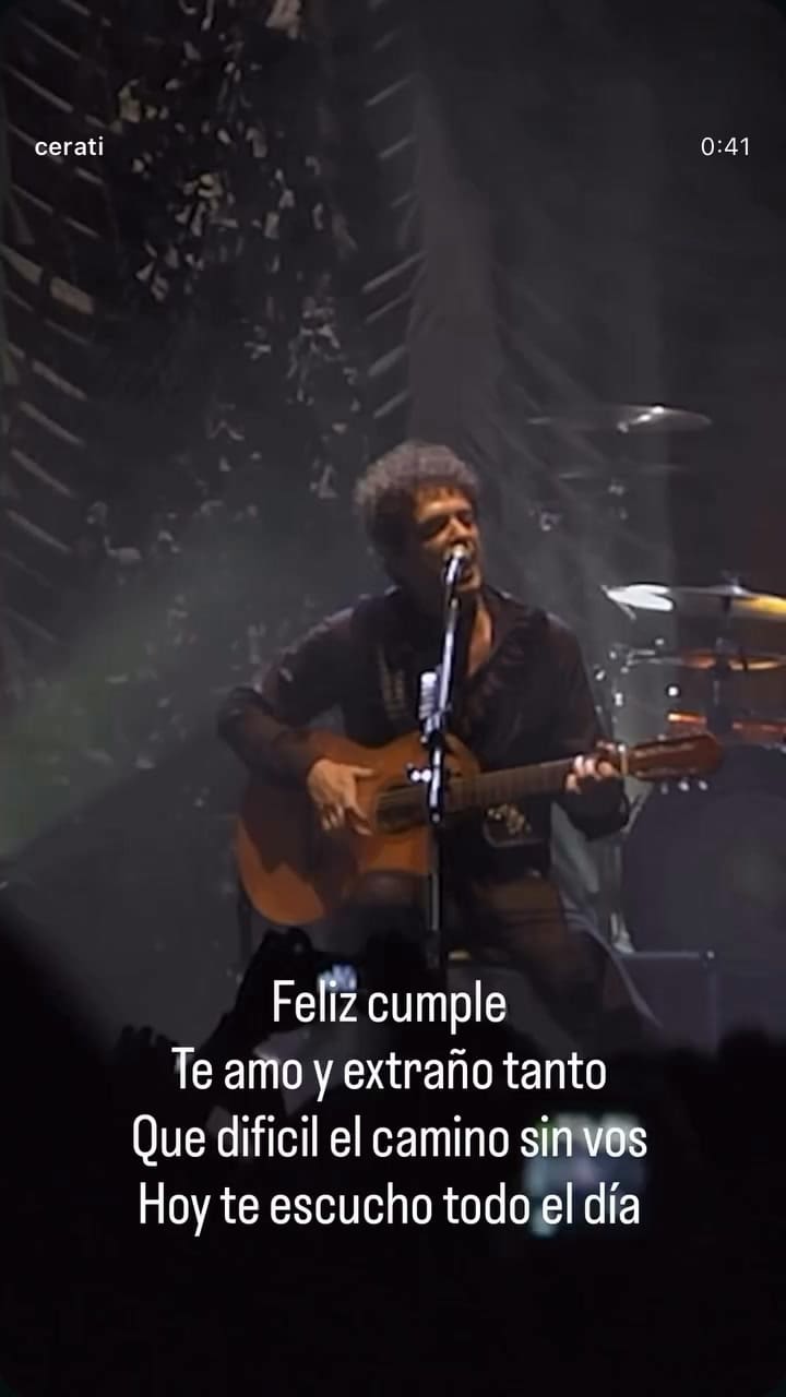 El recuerdo de Benito Cerati el día del cumpleaños de Gustavo
