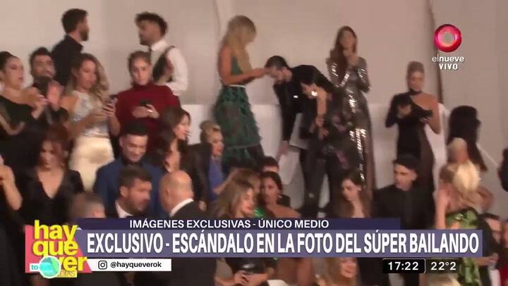 La actitud de Flor de la V en la foto del Bailando,según Hay que ver - Fuente: Canal Nueve