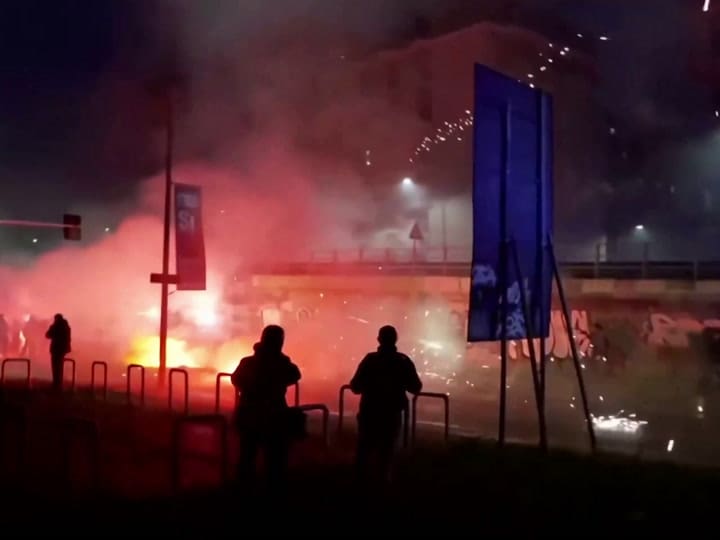 Protestas en Milán