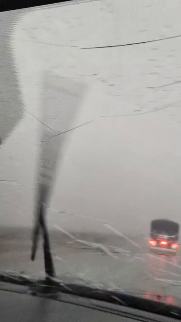 El granizo golpeó en el Valle Medio