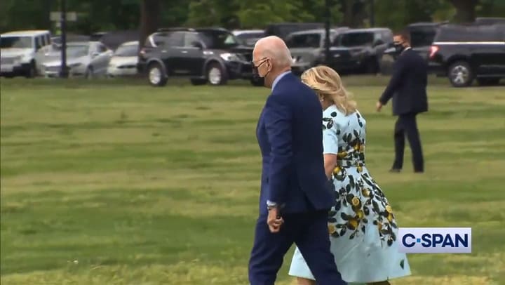 El romántico gesto del presidente de Estados Unidos Joe Biden