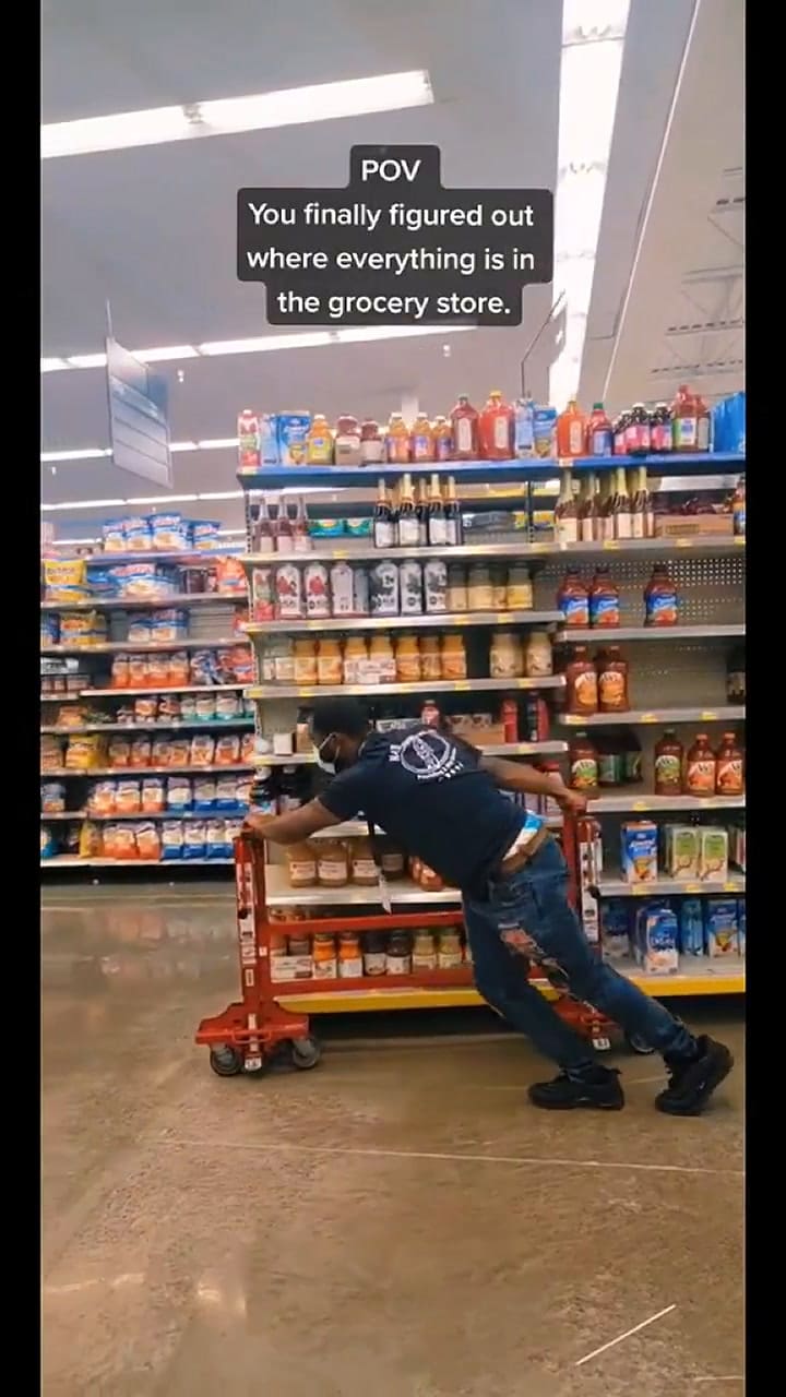 Empleados hacen récord al cambiar el diseño de un supermercado y es viral en Internet