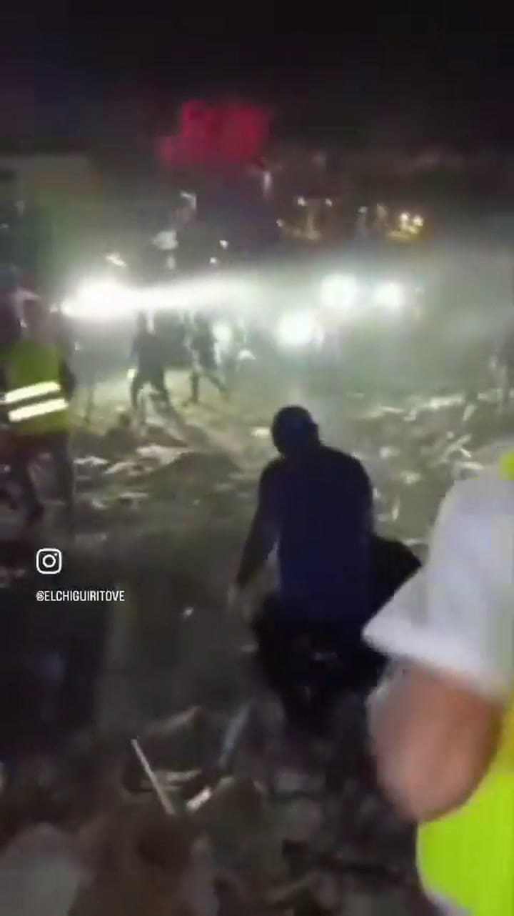 El video compartido por un medio local sobre la presunta réplica en La Guaira