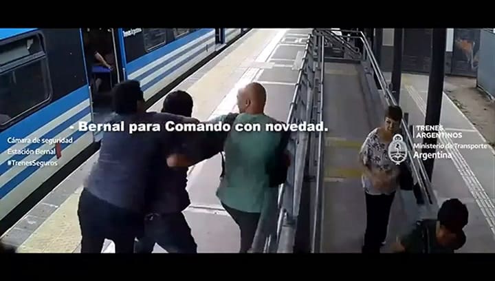 Así fue el robo frustrado por los pasajeros del tren