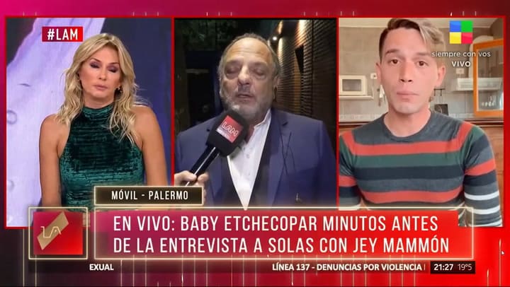Baby Etchecopar hizo un desubicado chiste al hablar de la denuncia a Jey Mammon en LAM