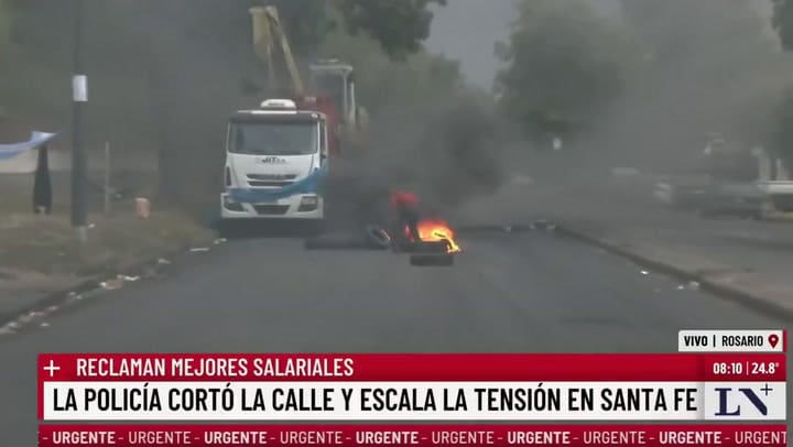 Rosario: se profundiza la protesta de los policías