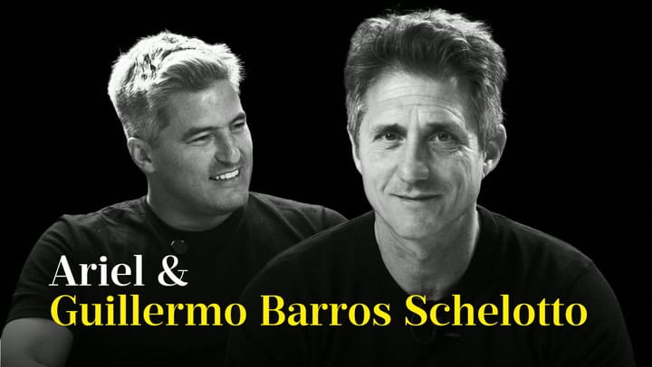 Guillermo Barros Schelotto con Ariel Senosiain