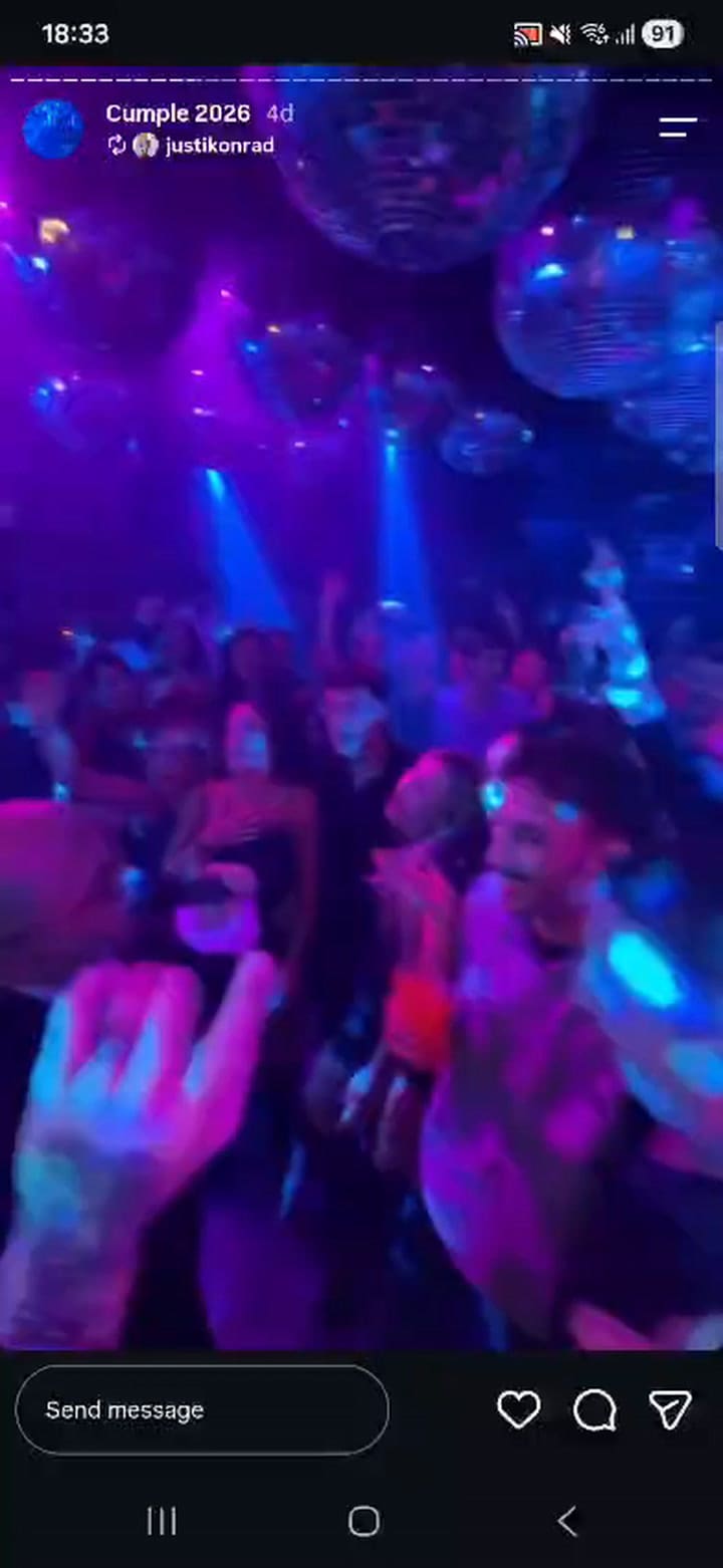 El juez Lijo canta en la fiesta de cumpleaños de la secretaria letrada de su juzgado, María Belén Dugo