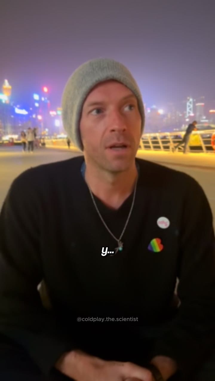 El video con los consejos del cantante de Coldplay sobre salud mental (Video: TikTok @coldplay.the.scientist )