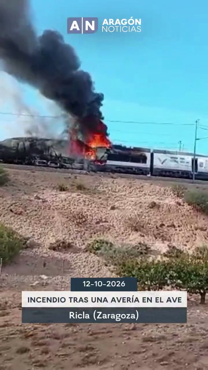 Un incendio en un tren interrumpe la línea Madrid-Barcelona