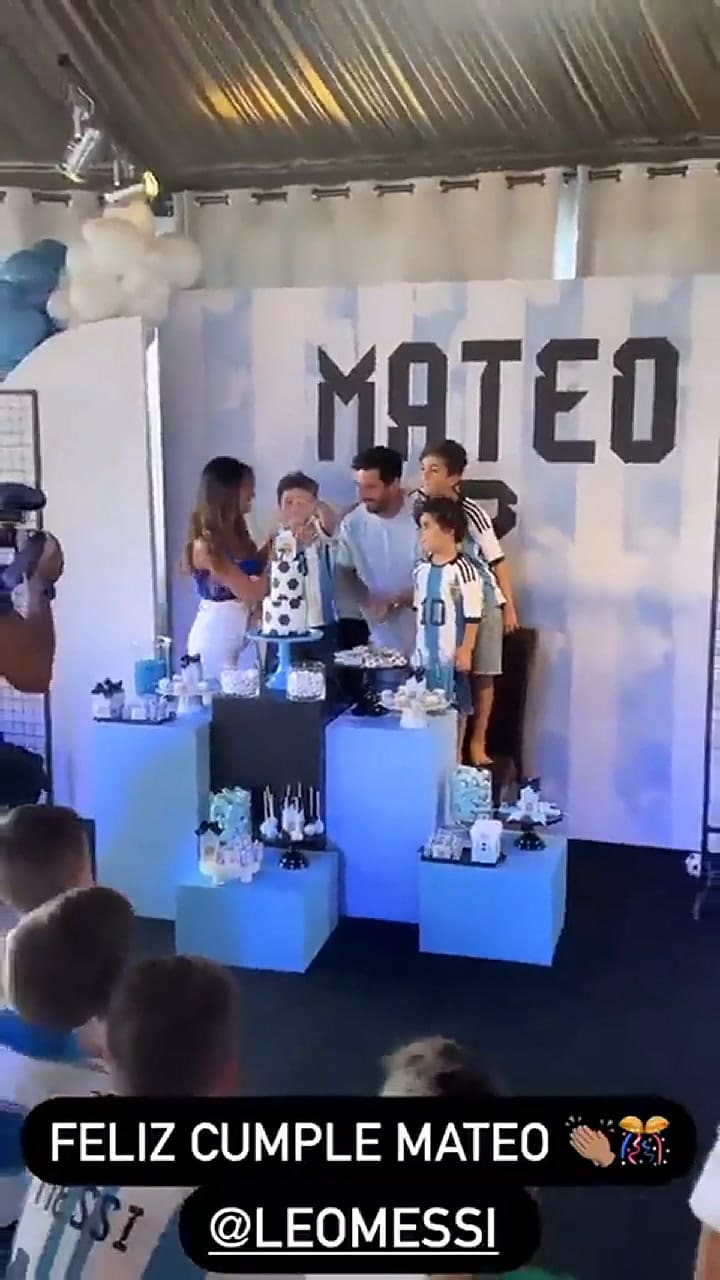 Antonela Roccuzzo subió a su Instagram el festejo de cumpleaños de su hijo Mateo