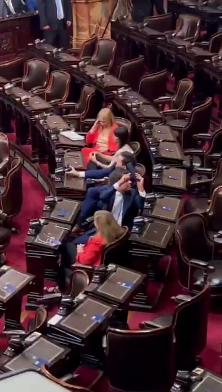 El video que publicó Javier Lanari sobre el enfrentamiento de Milei y Manes