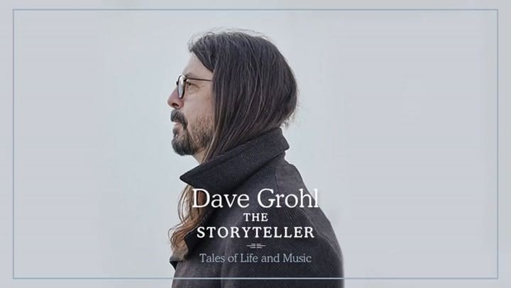 Dave Grohl presentará 'The Storyteller', un libro autobiográfico