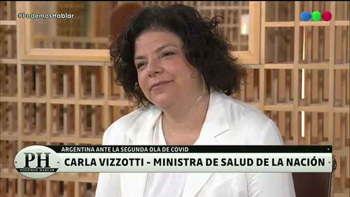 El tenso cruce entre Luis Novaresio y Carla Vizzotti.