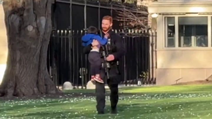 Un niño fue atrapado por el Servicio Secreto de EE.UU.