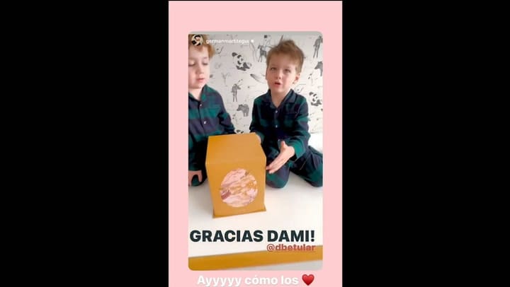 Damián Betular le envió un huevo de Pascuas a los hijos de Germán Martitegui
