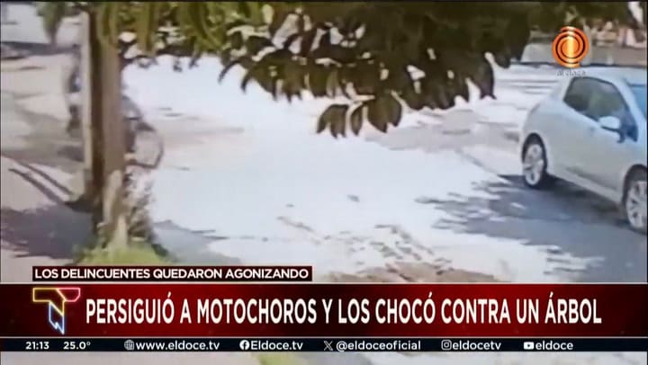 Persiguió A Motochoros Que Asaltaron A Su Esposa, Los Chocó Contra Un áRbol Y Quedaron Agonizando