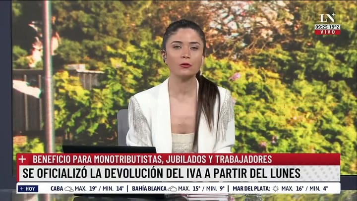 Se oficializó la devolución del IVA para monotributistas, jubilados y trabajadores